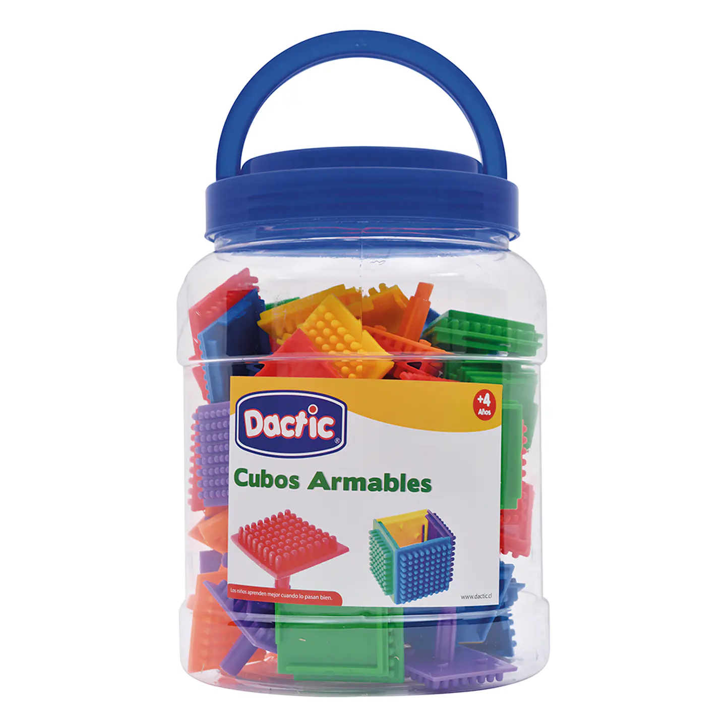 Juego Didactico Conectable Cubo Armable 85uni Dactic 1