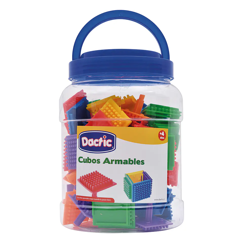 Juego Didactico Conectable Cubo Armable 85uni Dactic 1