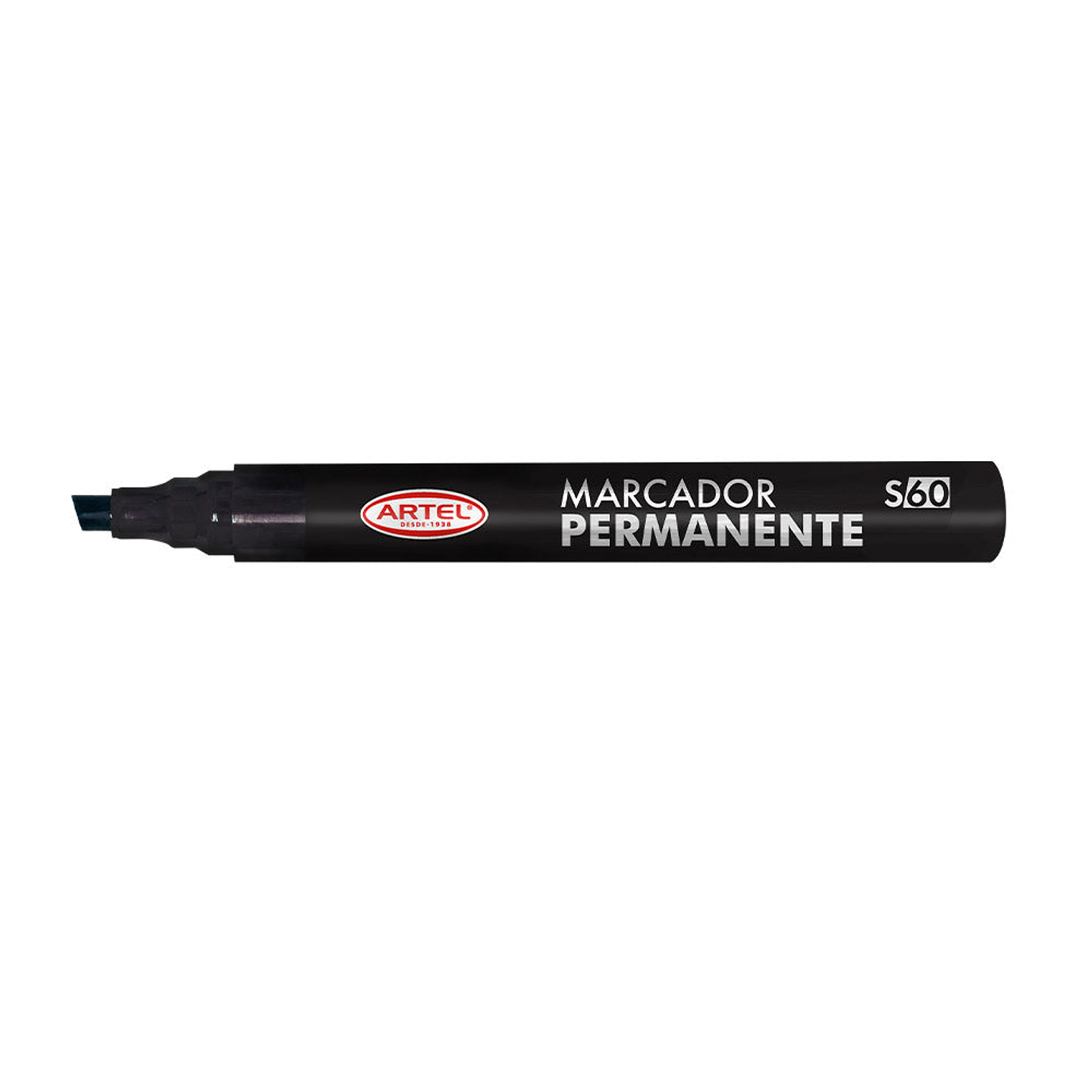Plumon Permanente Punta Biselada Color Negro Proarte 1