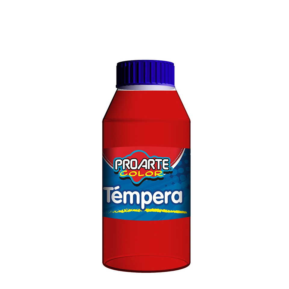 Tempera Proarte  Frasco 250Ml Rojo Bermellon 1