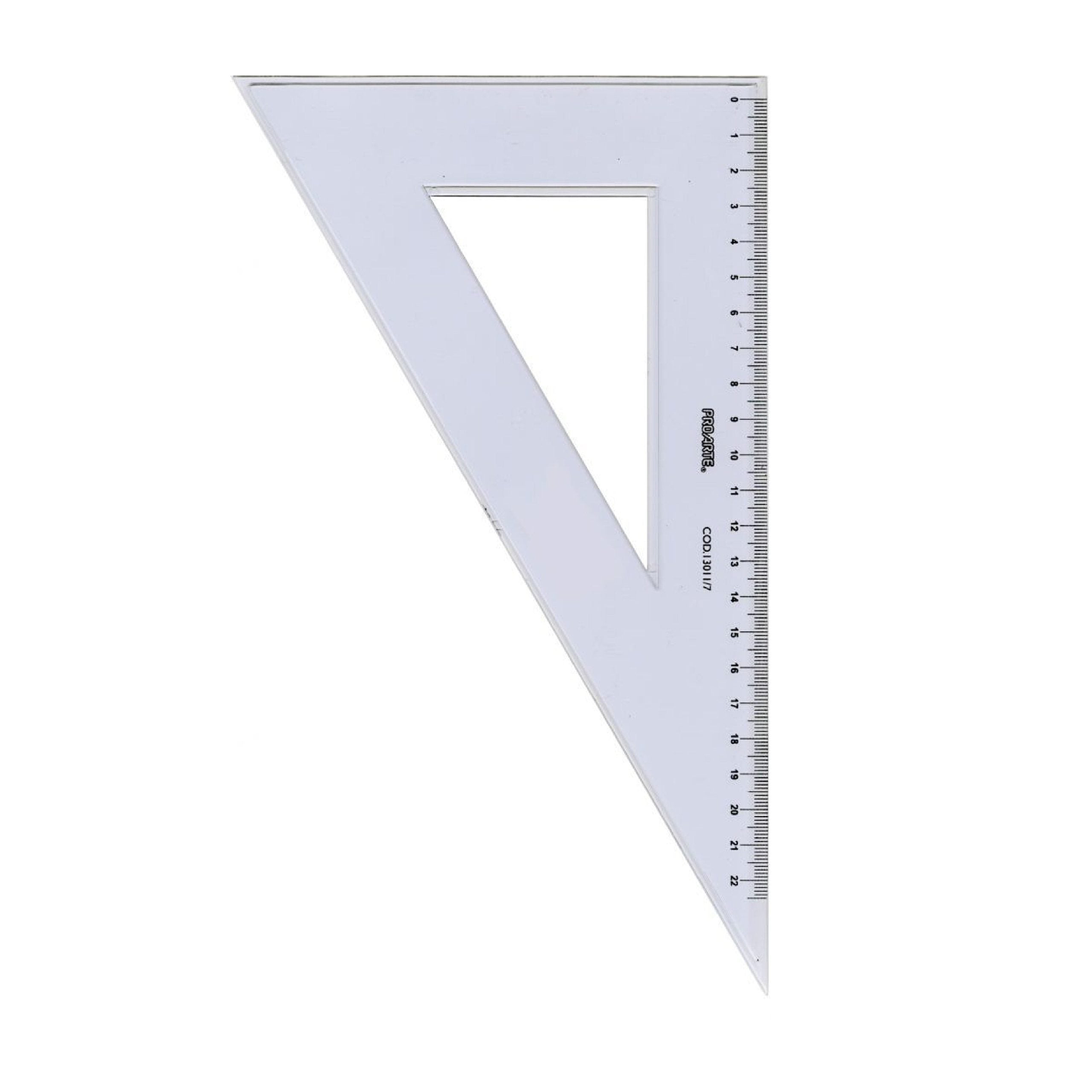 Escuadra Biselada Proarte 25 Cms.60° Humo 1