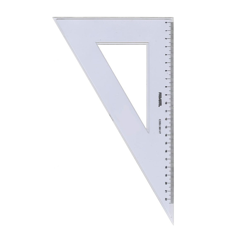 Escuadra Biselada Proarte 25 Cms.60° Humo 1