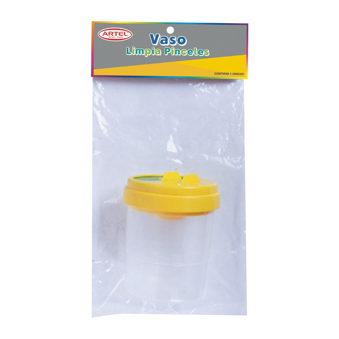 Vaso Plastico Para Pinceles 1