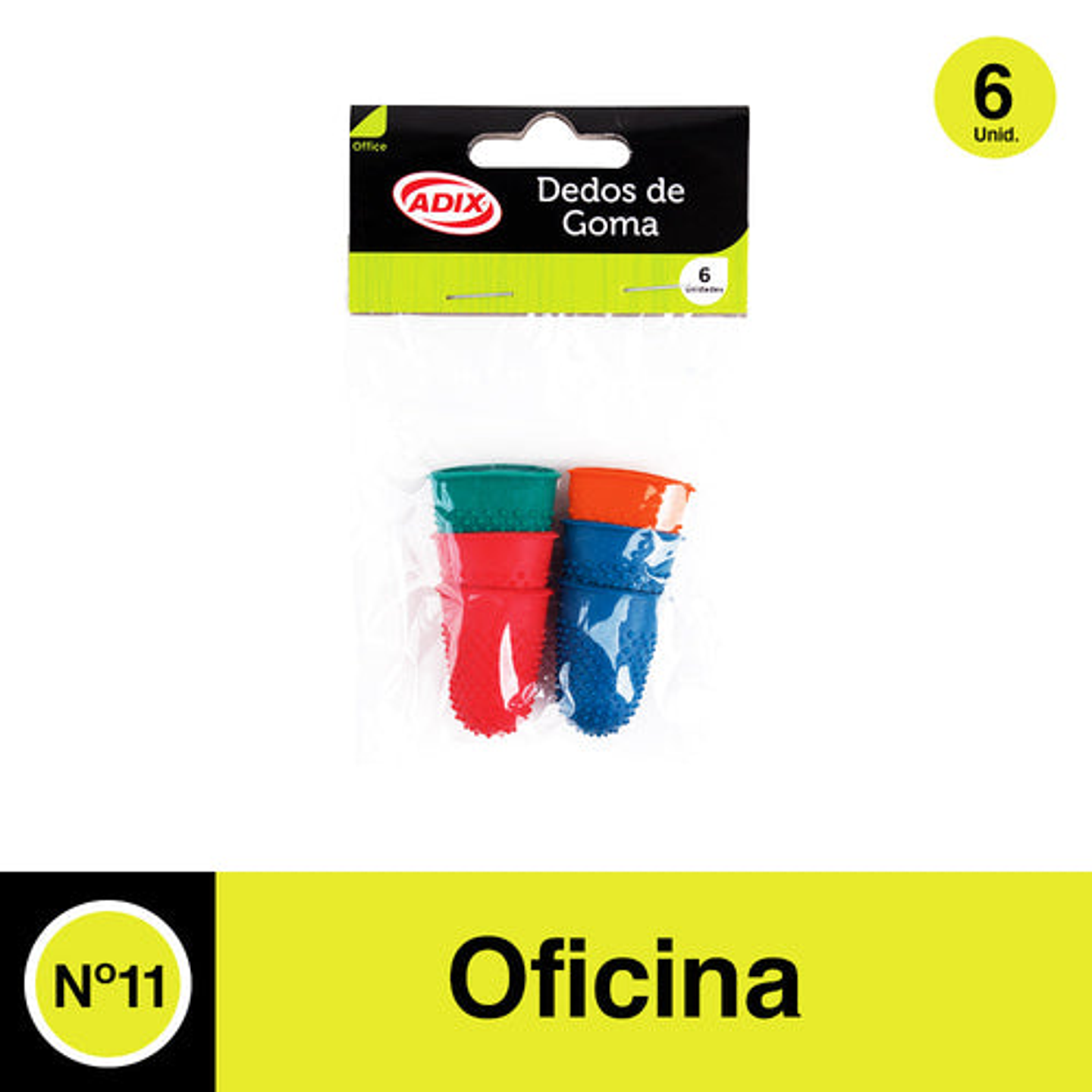 Dedo Goma N11 6uni Adix 1