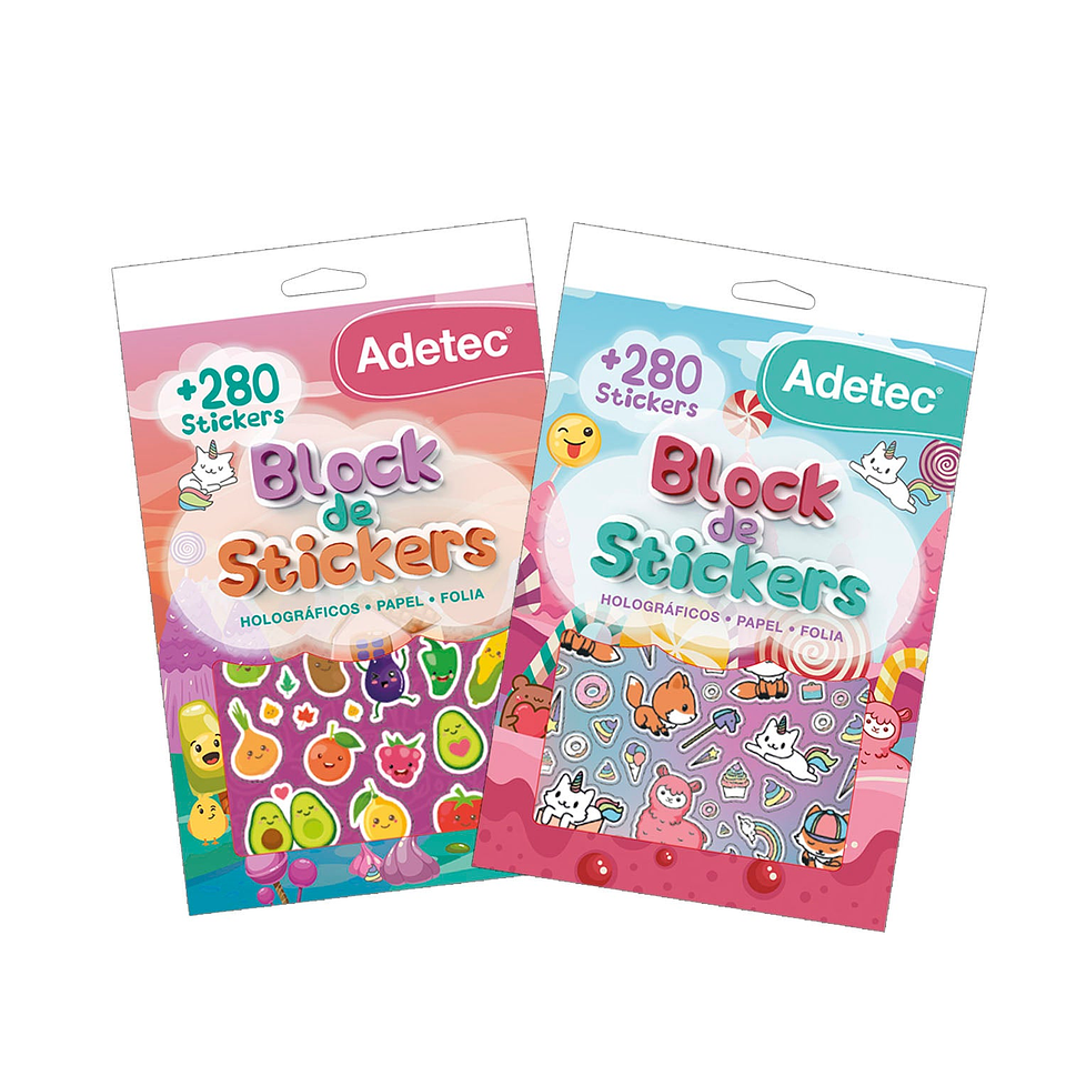 Block de Stickers - Kawaii Adetec 1