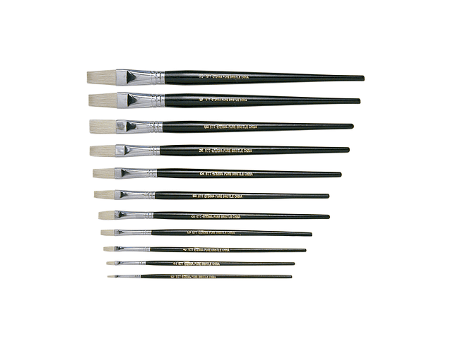 Pincel Pelo Cerda Plano 577 Número 6 Proarte 1