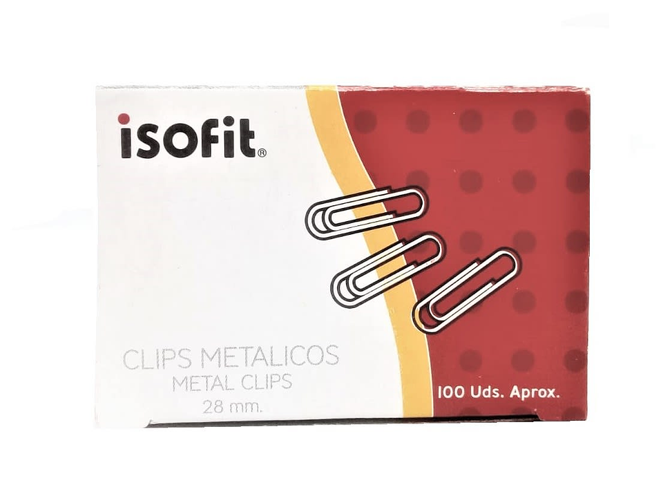 Clips Isofit Metal 28 Mm  100Un.Colsurtid 1