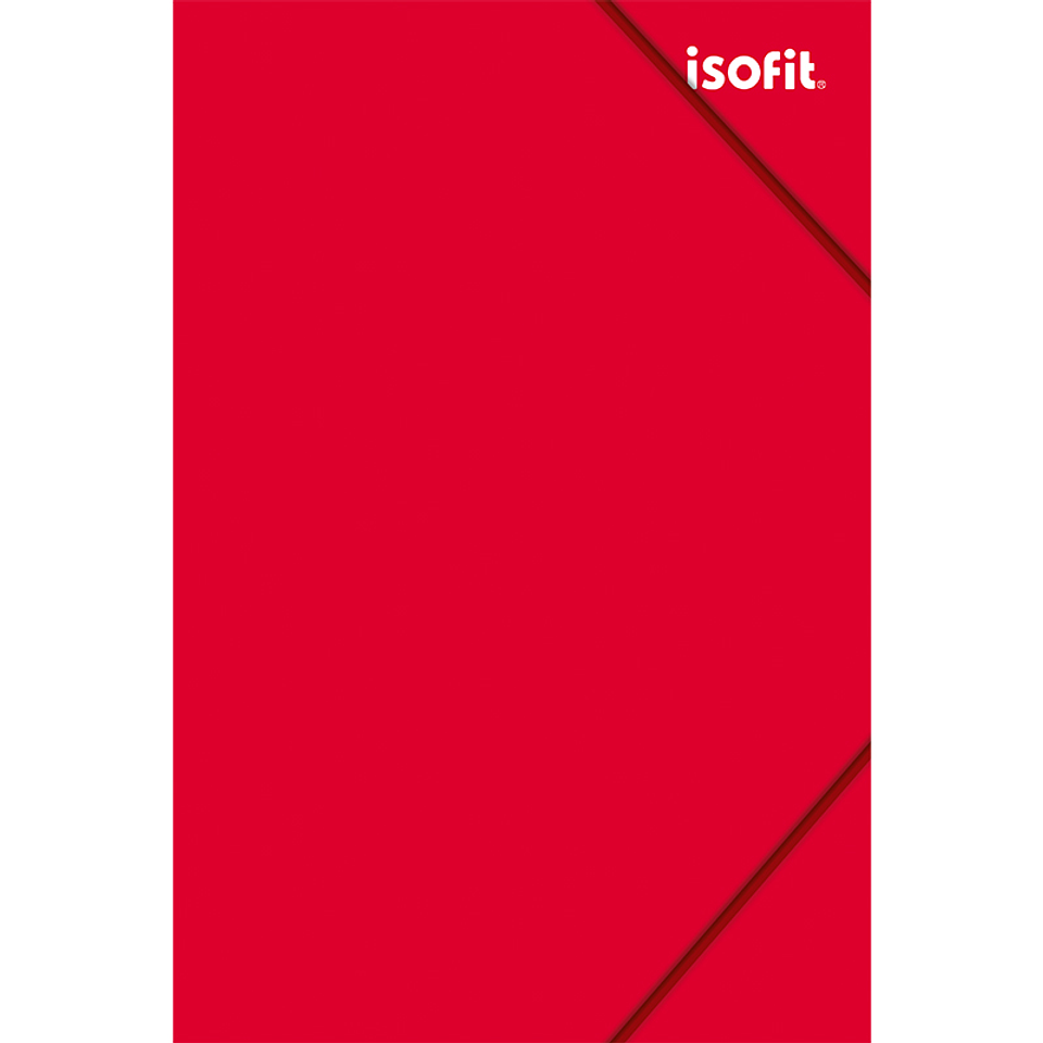Carpeta con Elastico Oficio Color Rojo Isofit 1