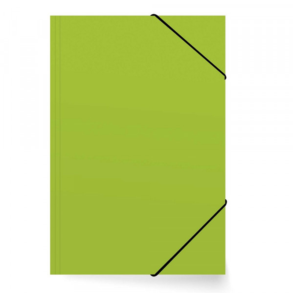 Carpeta Cartón con Elástico Oficio Color Verde (003) ADIX 1