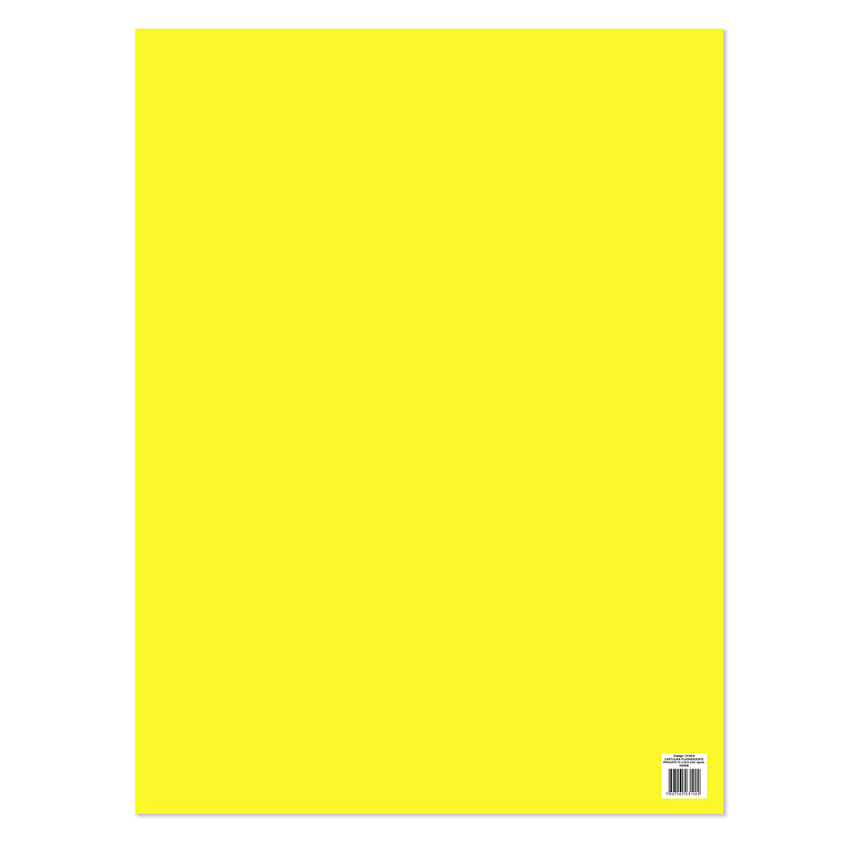 Cartulina Fluorescente Proarte 47,5X66 Amarillo 180Grs 1