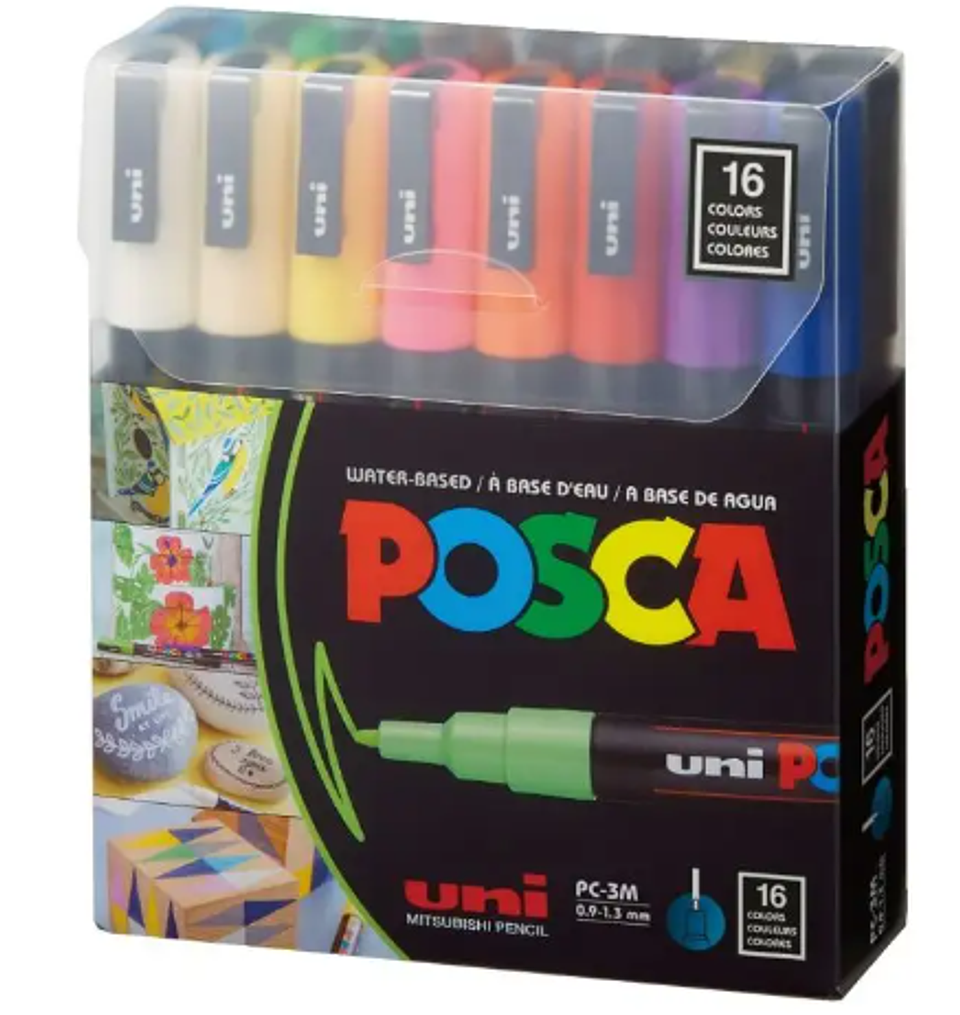 Set Marcadores 3M 16 Colores POSCA 1