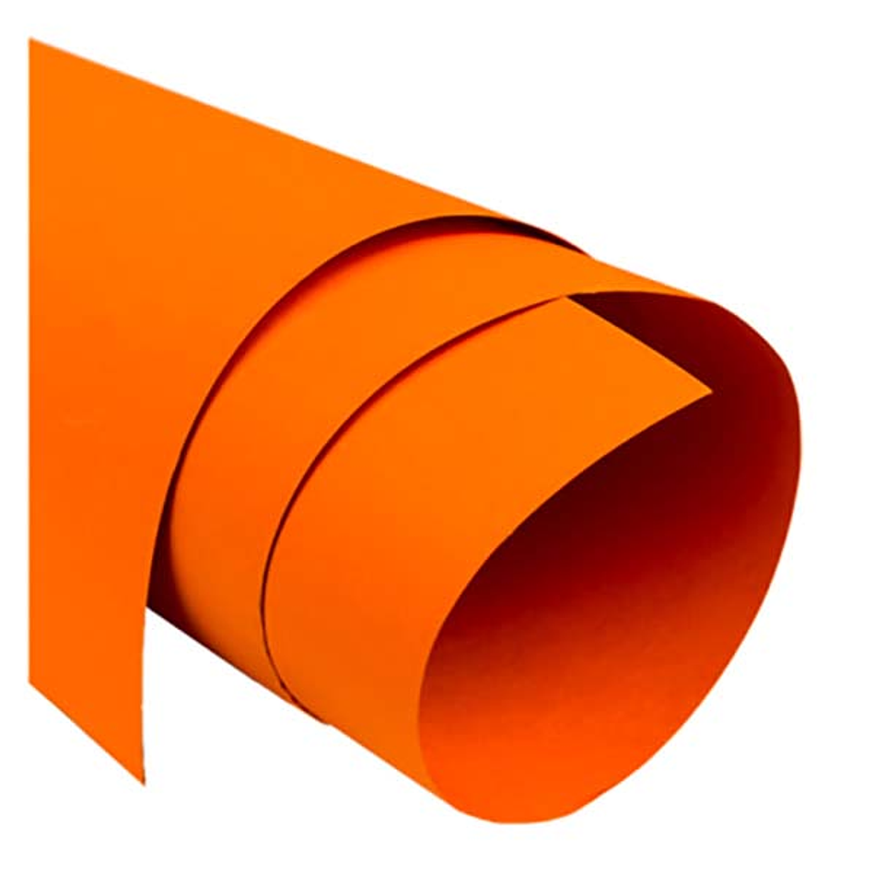 Pliego Cartulina Española Color Naranjo 1