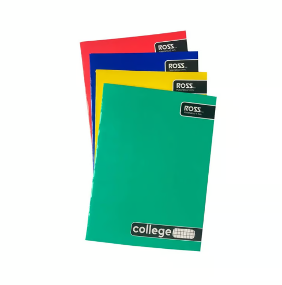 Cuaderno Ross College Liso 80 Hjs 7Mm 1