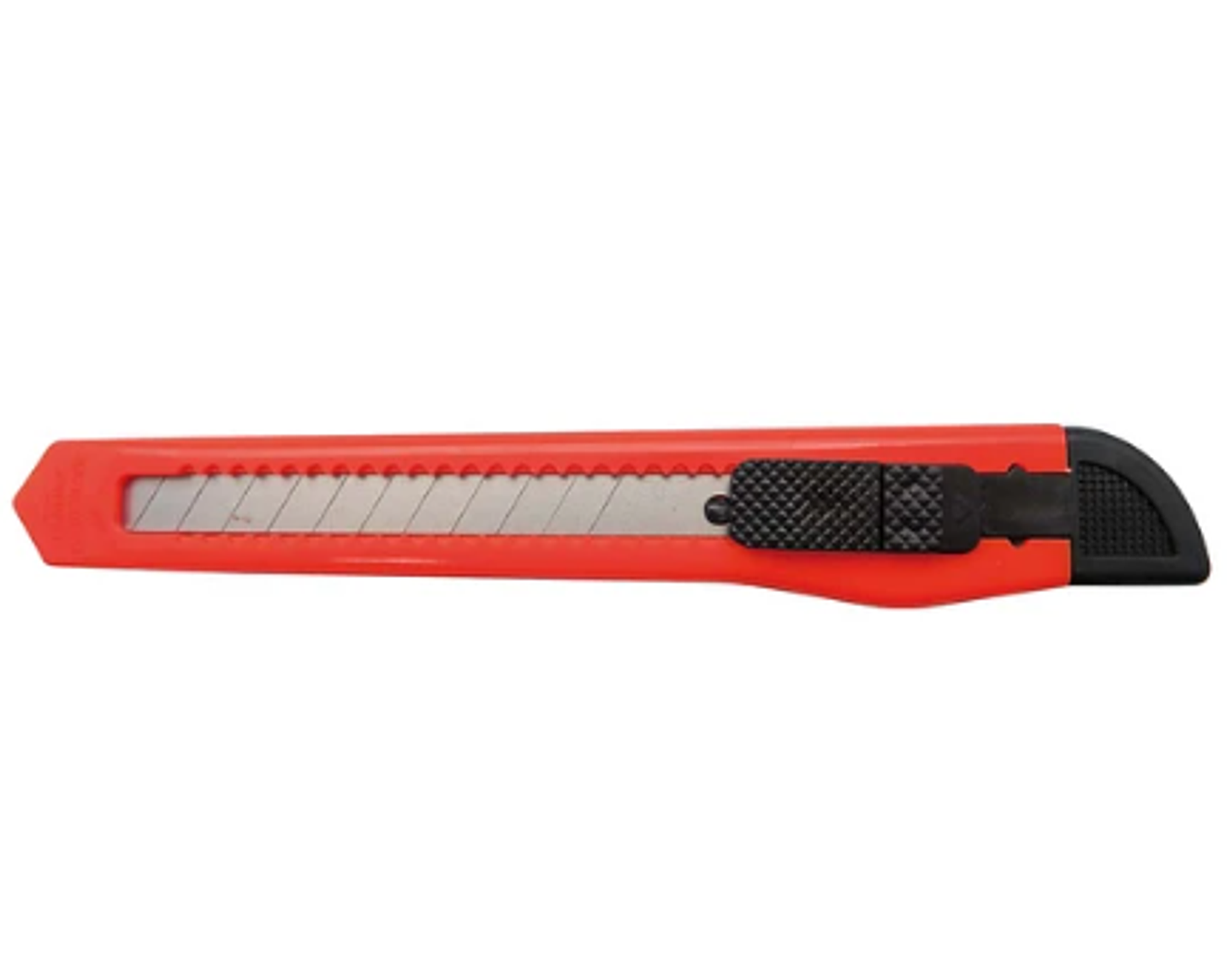 Cuchillo Cartonero Chico c/freno 13m Naranjo Genérico 1