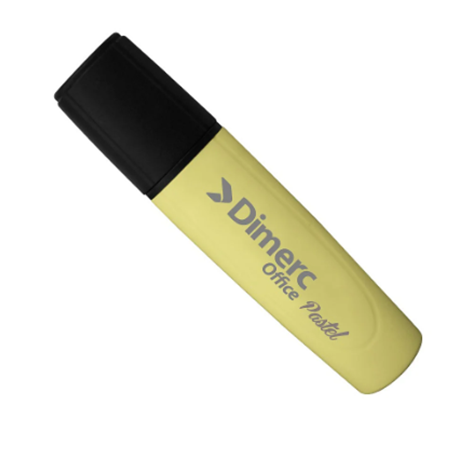 Destacador Escritorio Amarillo Pastel 1