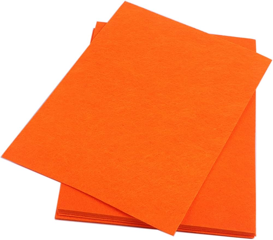Hoja Papel Fieltro 20X30Cm Color Naranjo Uni 1