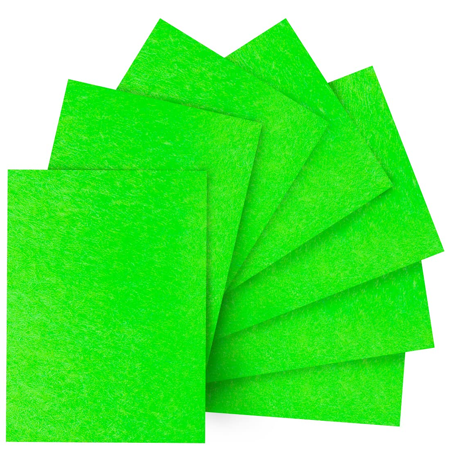 Hoja Papel Fieltro 20X30Cm Color Verde Limon Uni 1
