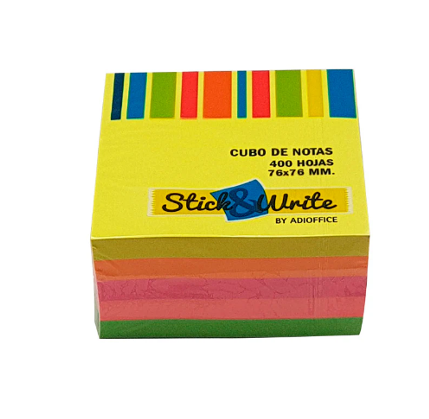 Notas Adhesivas 76X76Mm (400Hj) Neon Mix Stickwrite 1