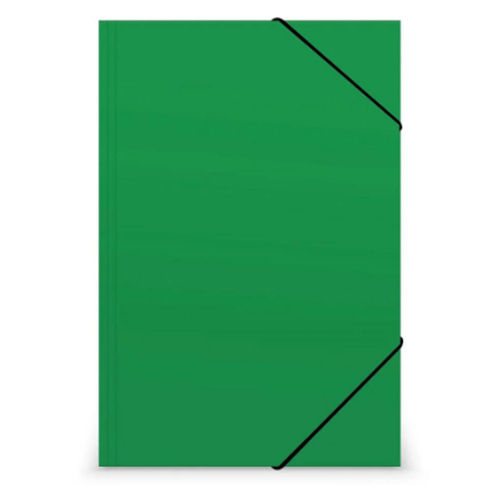 Carpeta con Elástico Color Verde Oficio Inzunza 1