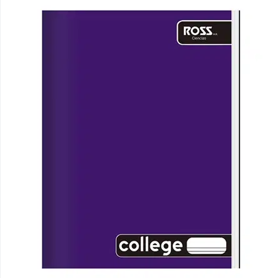 Cuaderno College Liso 80 Hjs Ciencias Ross 1