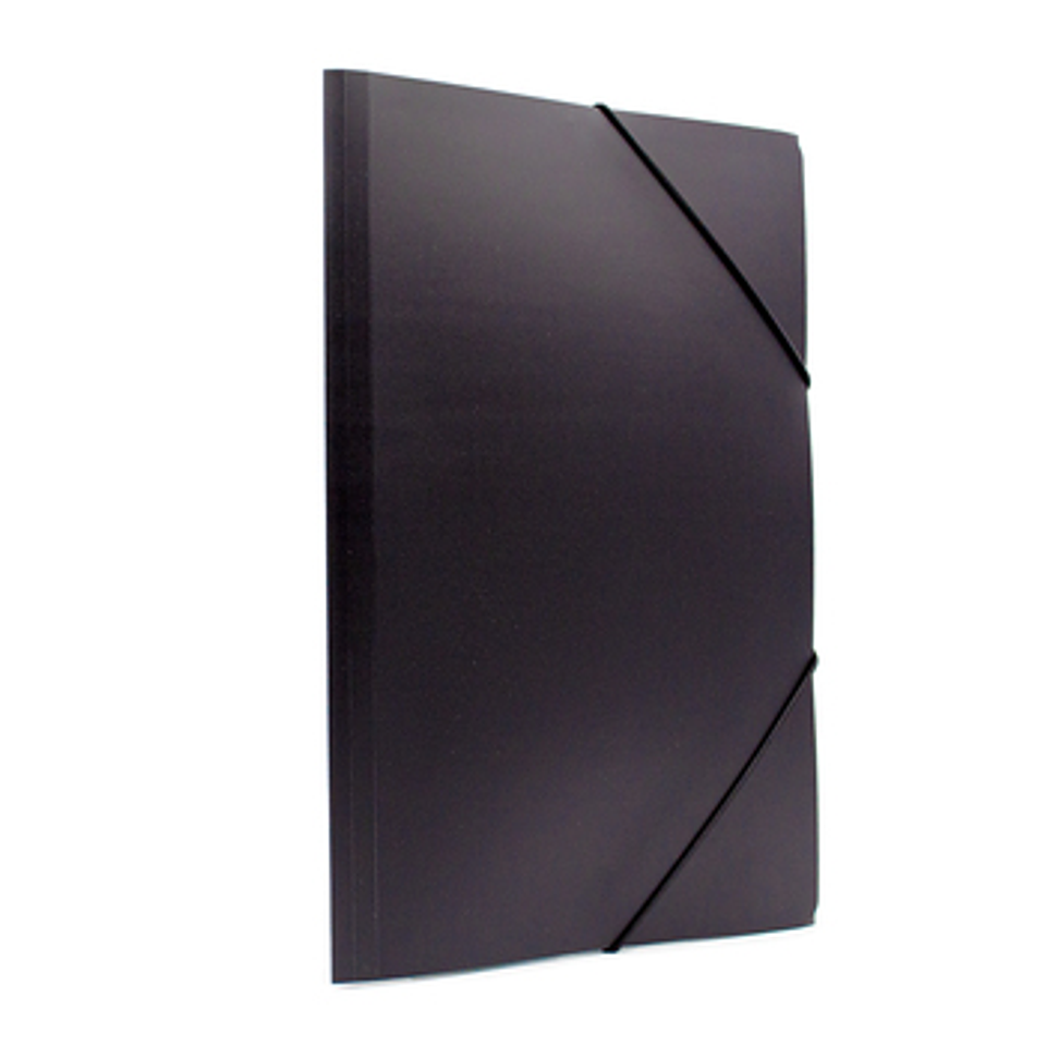 Carpeta con Elastico Oficio Color Negro Isofit 1