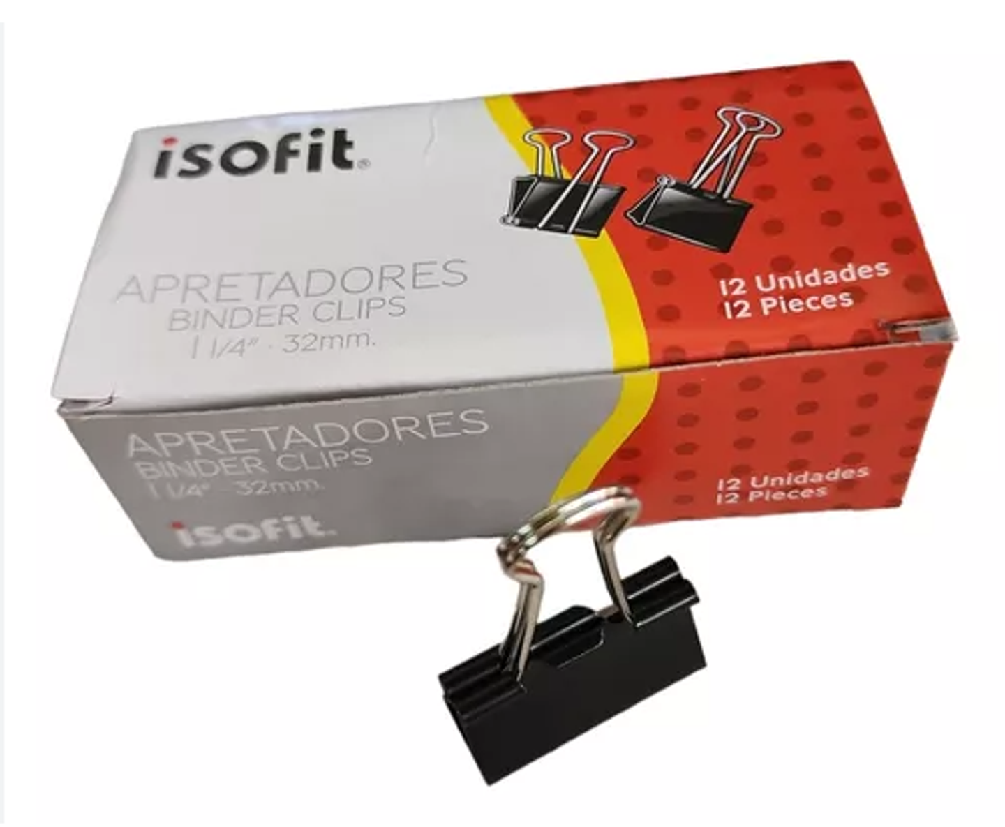 APRETADOR DOBLE CLIP 1 1/4 32MM 12UNI ISOFIT  1