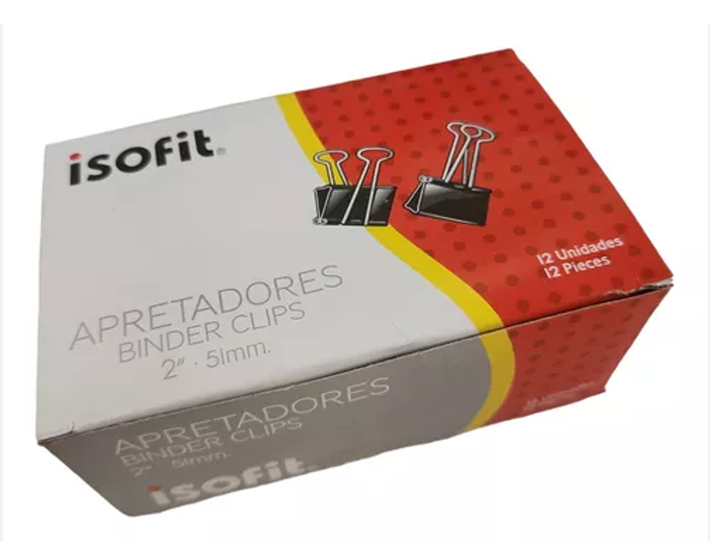 APRETADOR DOBLE CLIP 2 51MM 12UNI ISOFIT  1