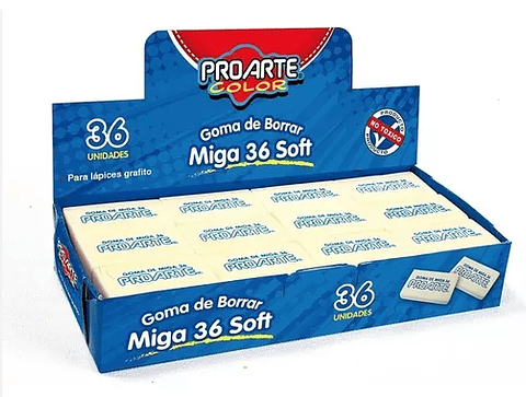 Caja Goma de Miga 36 Soft 36 unidades Proarte