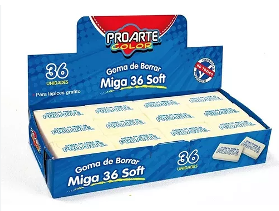 Caja Goma de Miga 36 Soft 36 unidades Proarte 1