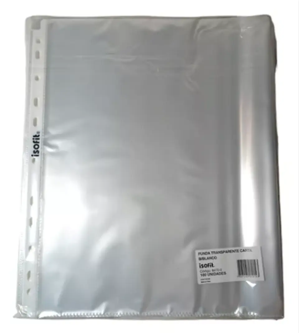 Funda Transparente Tamaño Carta 100Uni Isofit 1