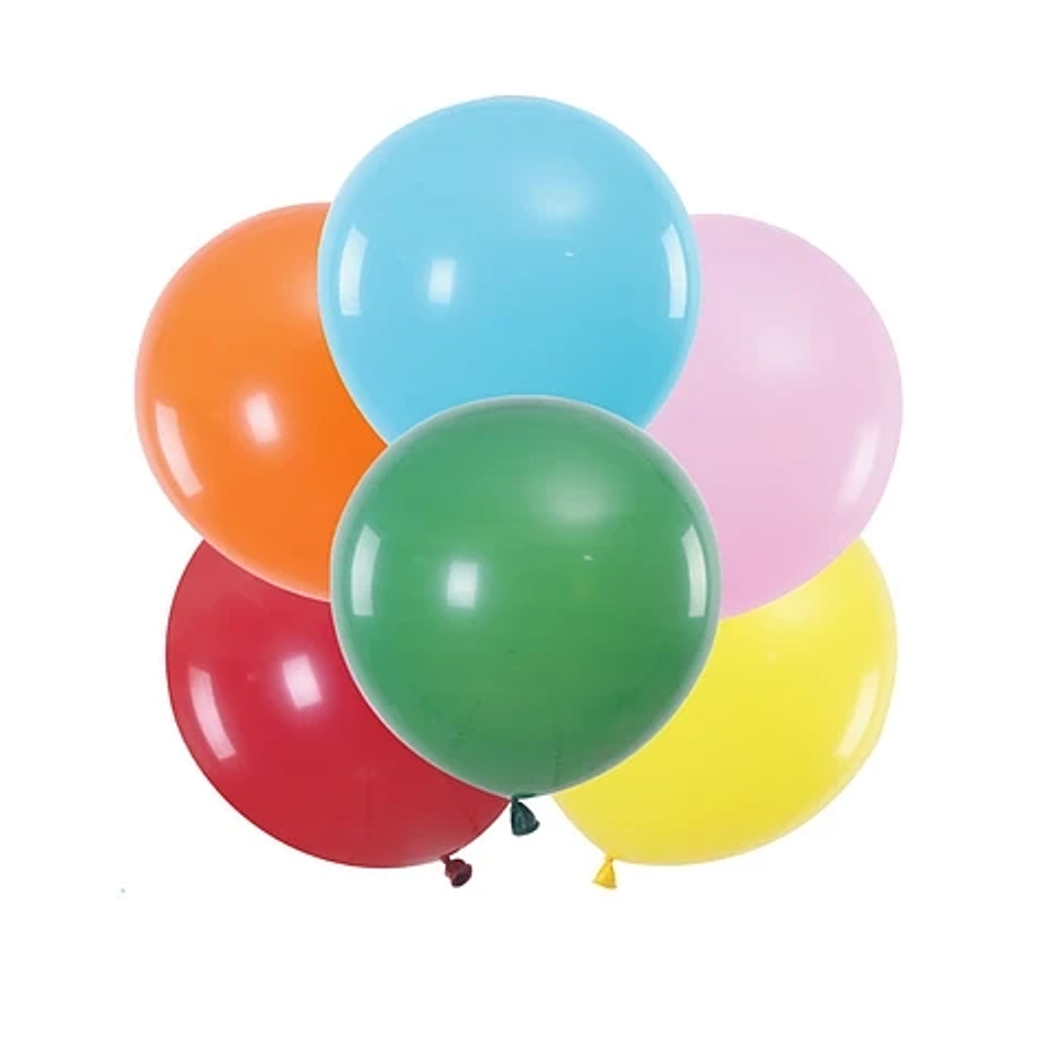Globos latex 23cm 50uni colores surtidos 1
