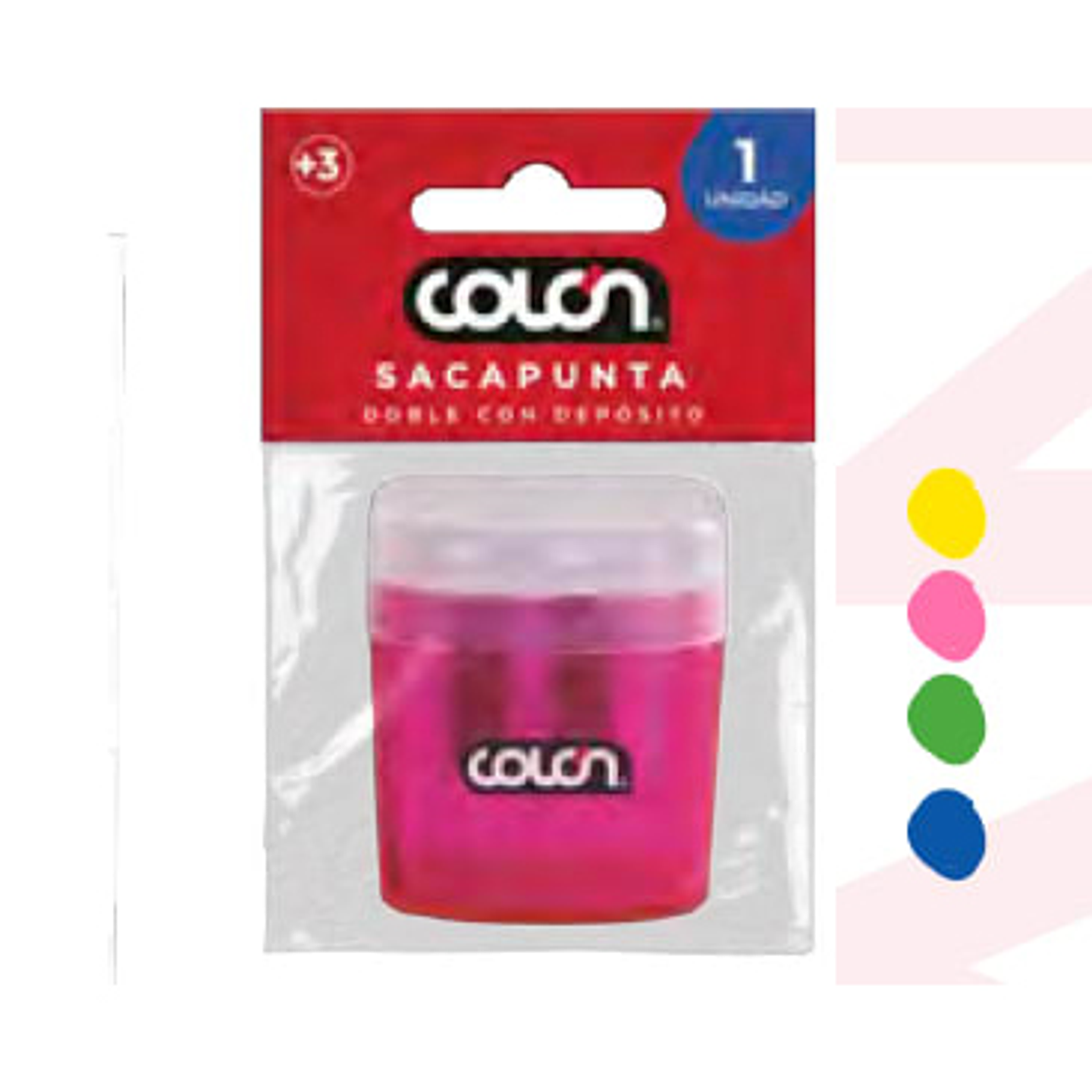 Sacapuntas Doble con Depósito Colon 1