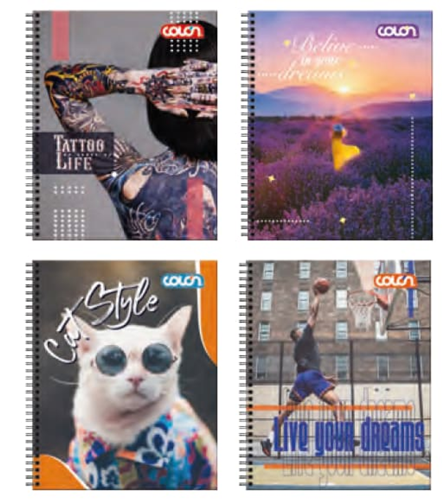 Cuaderno Universitario Lito Cuadro Grande Matemáticas 7mm 100hjs Colon 1