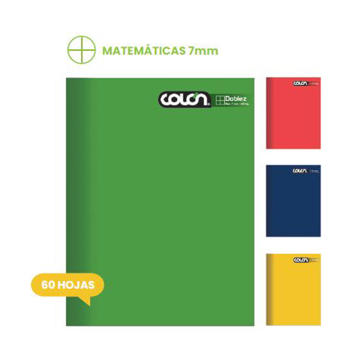 Cuaderno Chico Doblez Liso 7mm 60hjs Colon 1