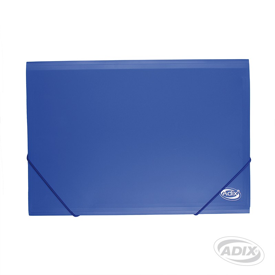 Carpeta con Elástico Oficio Plástica Color Azul (001) Adix 1