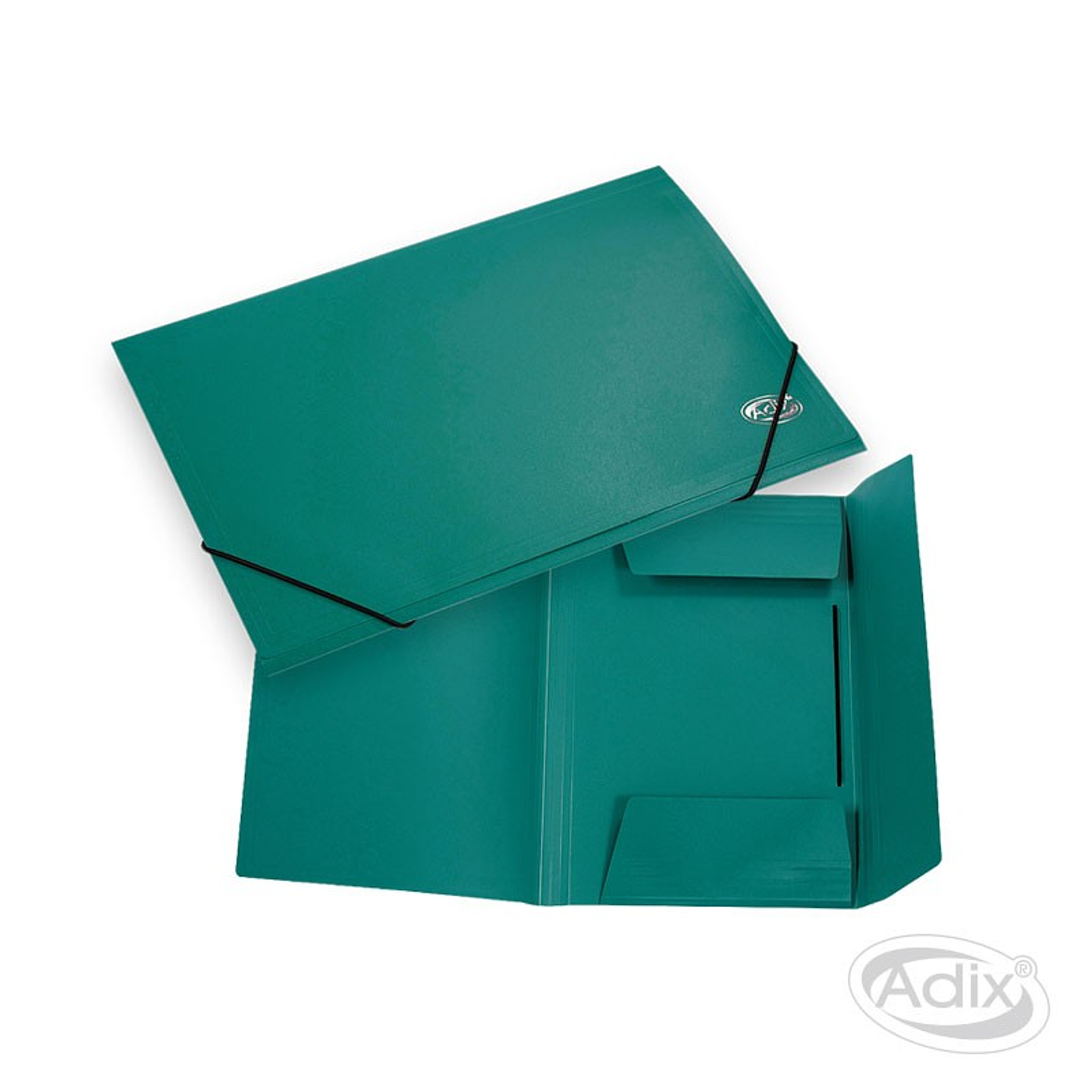 Carpeta con Elástico Oficio Plástica Color Verde (004) Adix 1