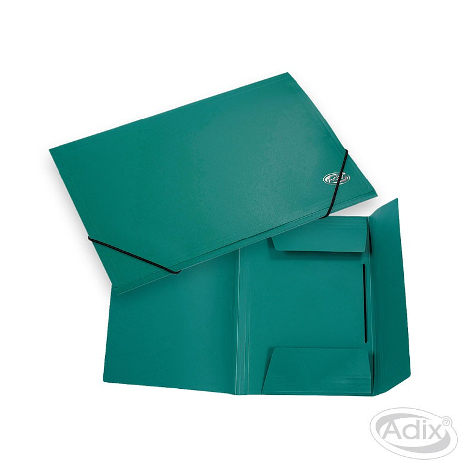 Carpeta con Elástico Oficio Plástica Color Verde (004) Adix 1