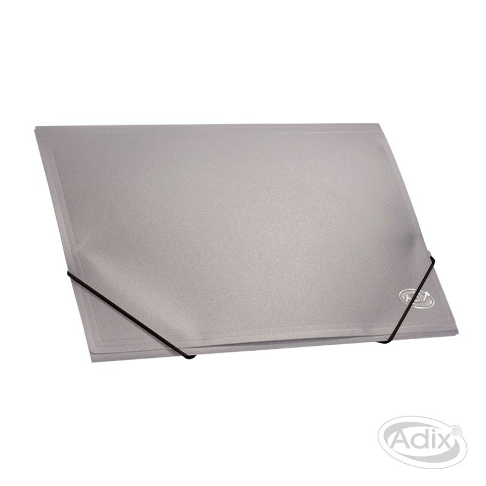 Carpeta con Elástico Oficio Plástica Color Gris (005) Adix 1