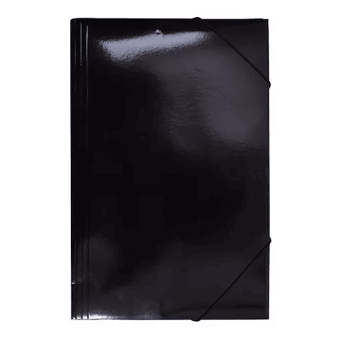 Carpeta con Elástico Oficio Cartón Color Negro (010) Adix