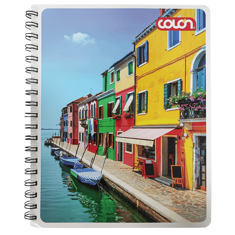 Cuaderno Universitario Basic Cuadro Grande 7mm 100hjs Colon 2