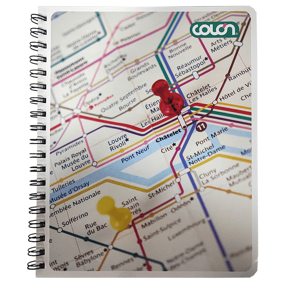 Cuaderno Universitario Basic Cuadro Grande 7mm 100hjs Colon 6