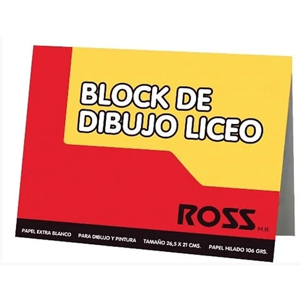 LIQUIDACIÓN Block Medio Mediano 99 1/8 10 hojas 106 grs. 37,7X27 Cm Ross 1