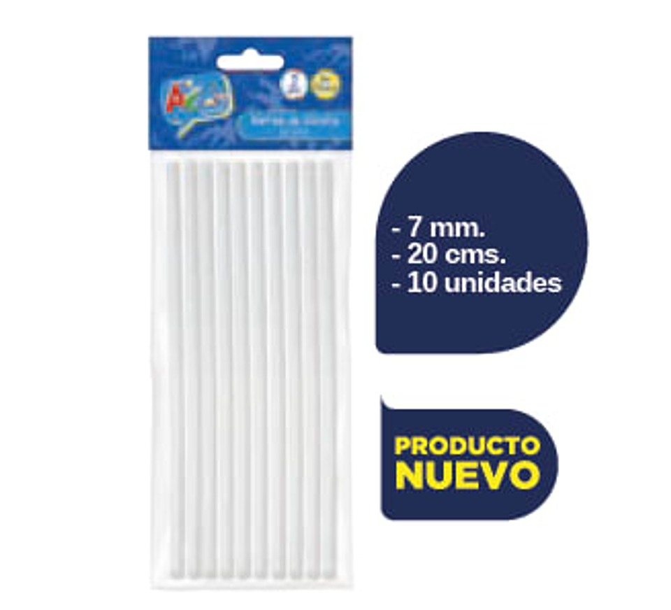 Silicona en Barra Delgada 7mm 10uni 20cm Art&craft 1