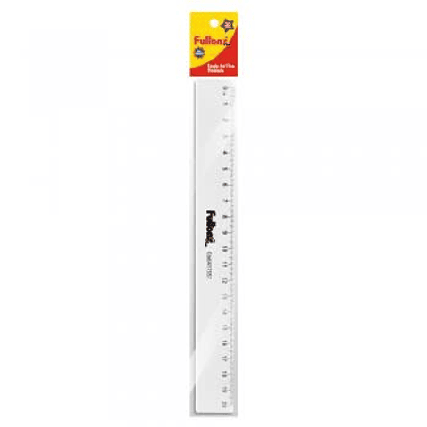 Regla Acrílica Biselada Humo 30cm Fultons