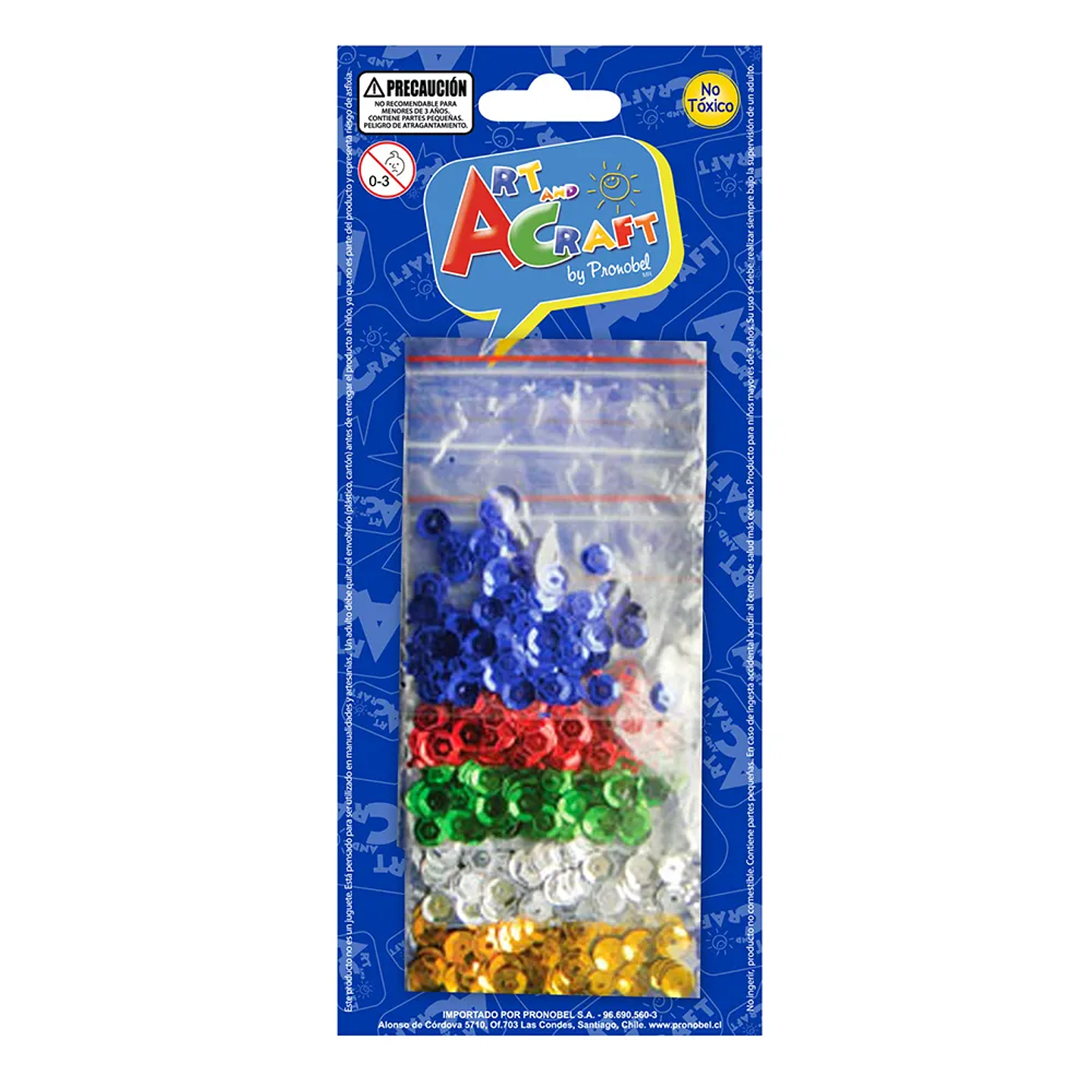 Lentejuelas 5 Colores Básicos Art&Craft 1