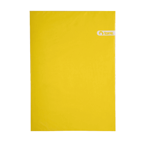 Carpeta Plastificada con Accoclip Color Amarillo Torre