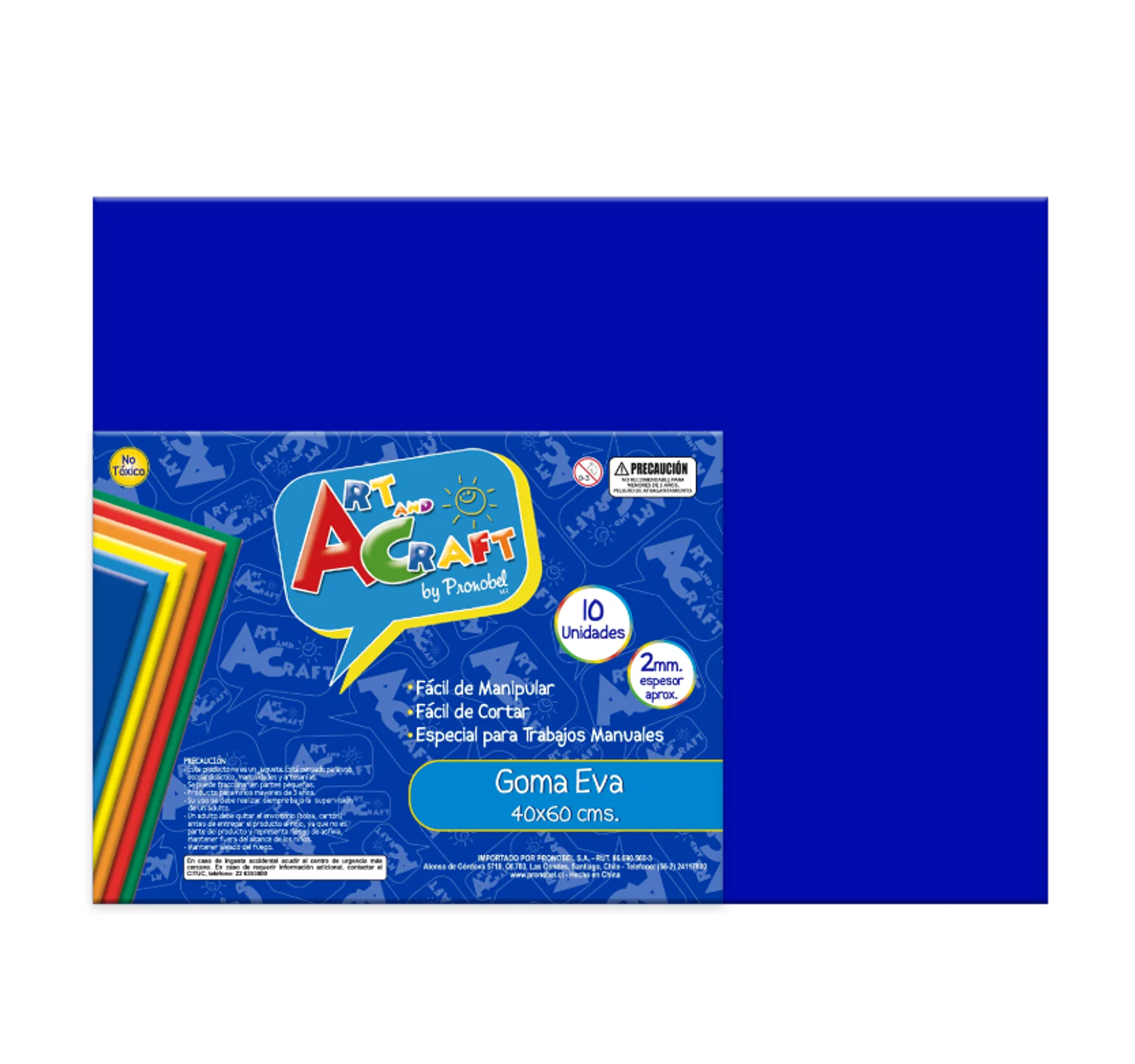 GOMA EVA 40X60 CM 2MM. AZUL ART & CRAF 1