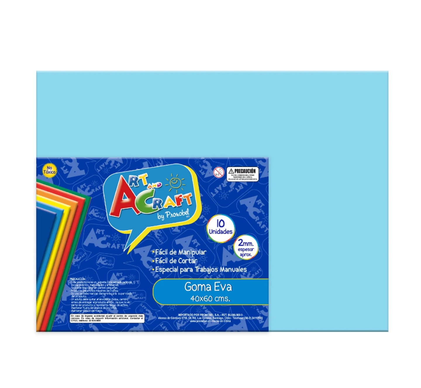 GOMA EVA 40X60 CM 2MM. CELESTE ART & CRAF 1