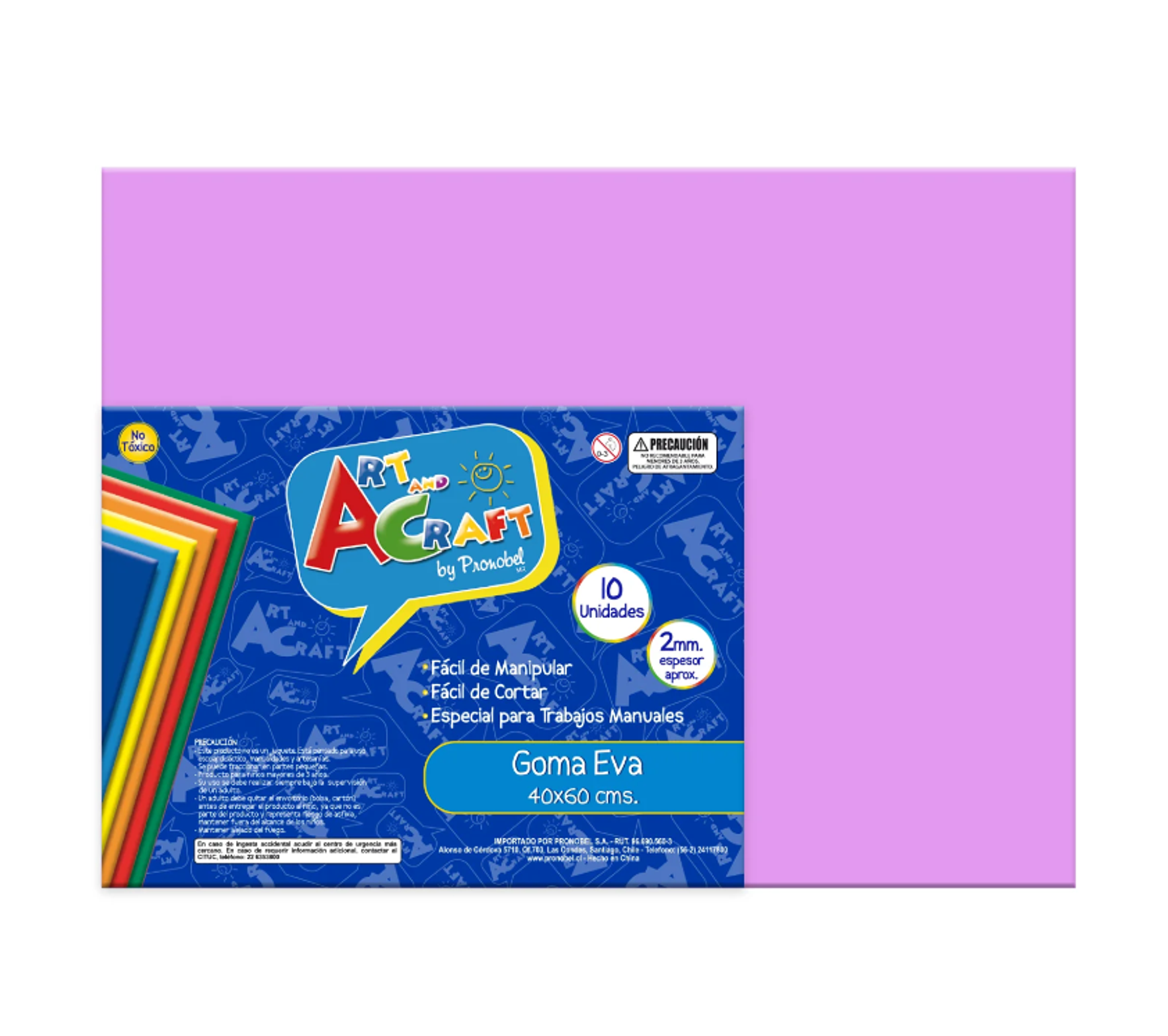 GOMA EVA 40X60 CM 2MM. LILA ART & CRAF 1