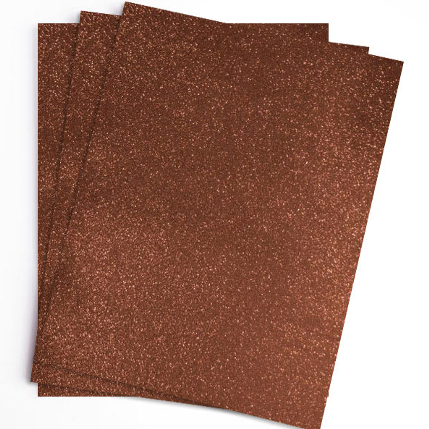 GOMA EVA GLITTER 40X60 CM CAFE BOLSA 10 UNIDADES ART & CRAF 1